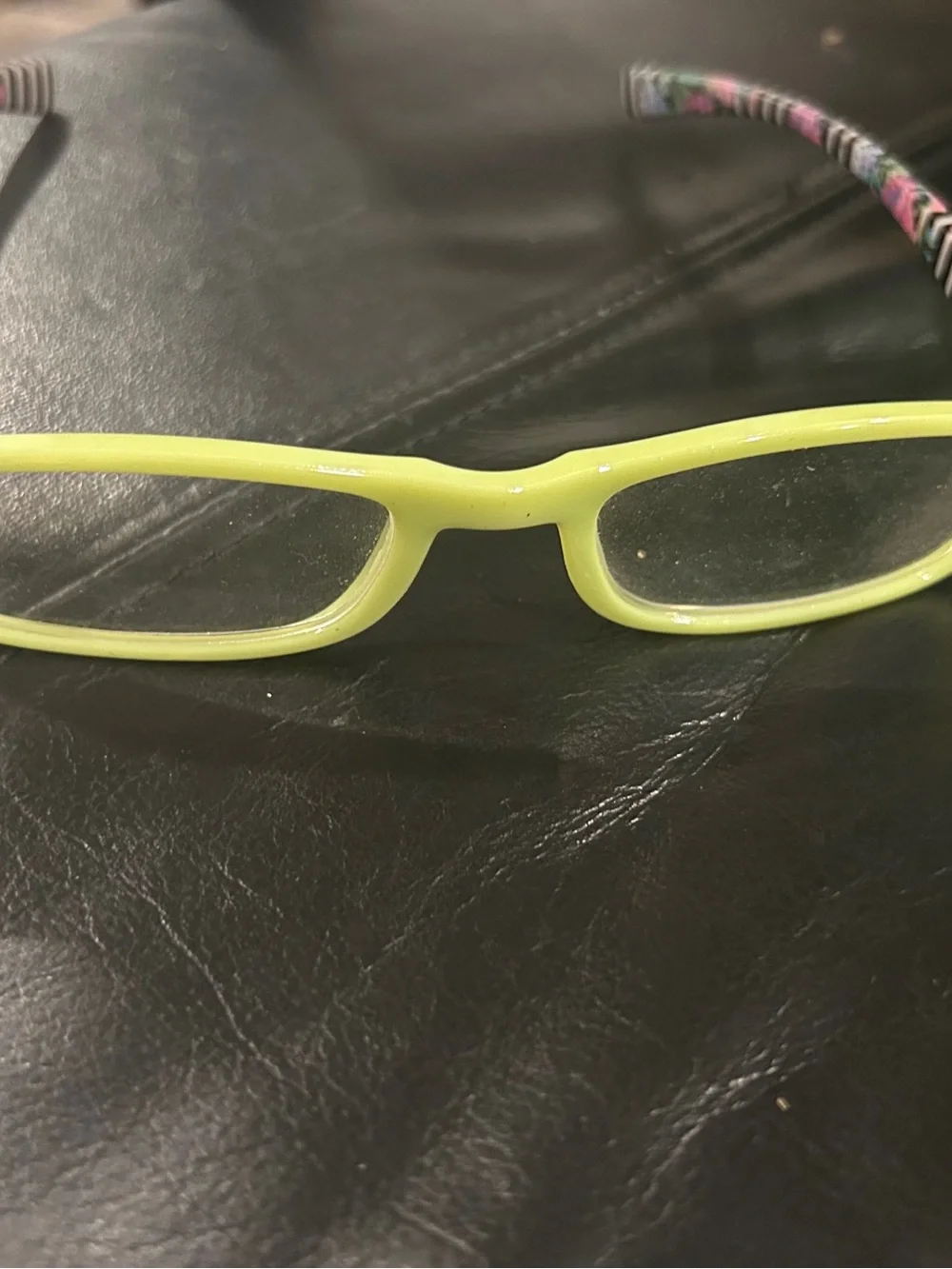 Lime Green Rectangle Reading Glasses 2.009